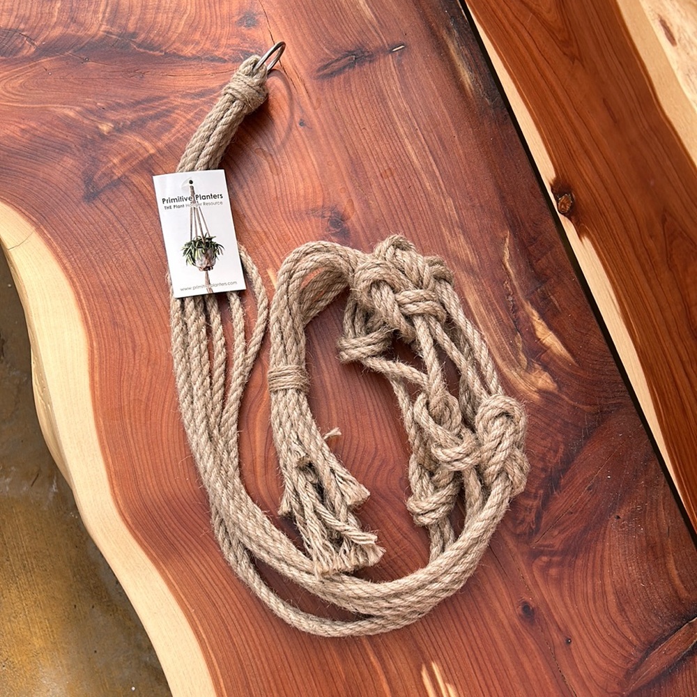 Natural Knotted Rope Plant Hanger